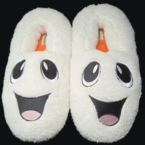 NEW Dearfoams Ghost Plush Slip-On Slippers Unisex W-11/12 - M-9/10